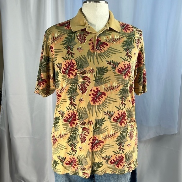 Jos. A Bank Silk Tropical Polo Shirt M - Picture 2 of 6
